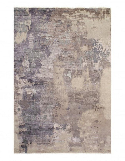 Gray Color Fine Hand Knotted Modern rug 4' x 6''
