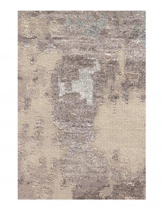 Gray Color Fine Hand Knotted Modern rug 4' x 6''