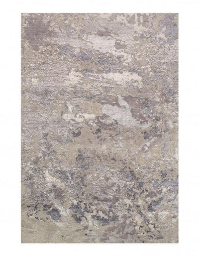 Canvello Gray Color Fine Hand Knotted Modern rug 5'5''X 8' - Canvello