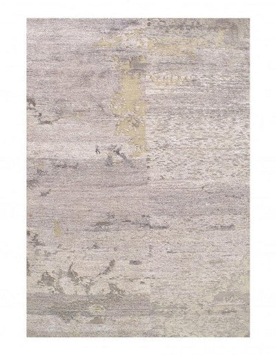 Canvello Gray Color Fine Hand Knotted Modern rug 5'6'' X 8' - Canvello