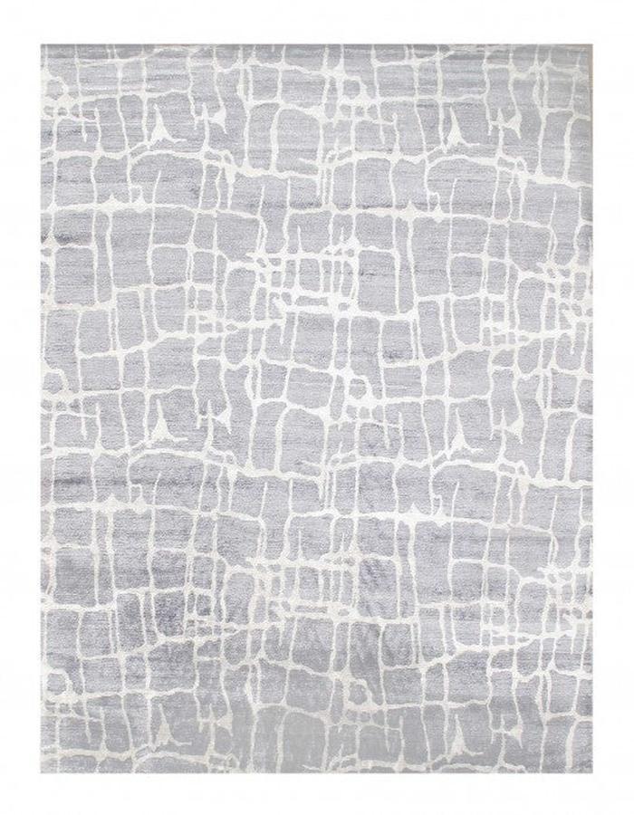 Gray Color Fine Hand Knotted Modern Rug 9' X 12'2''