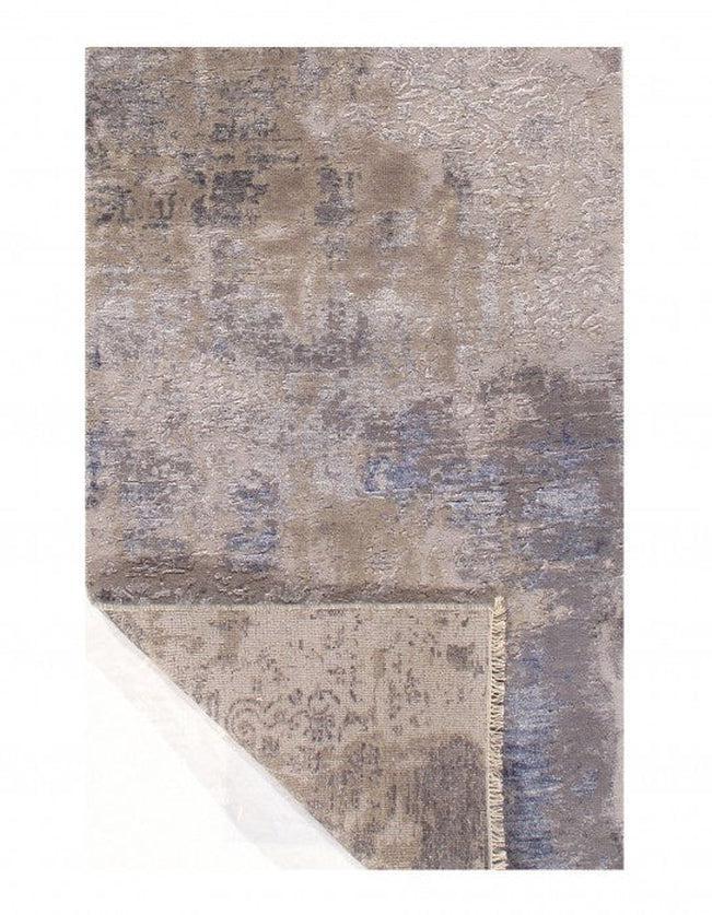 Gray Color Fine Hand Knotted Modern Runner 2'8'' X 8'