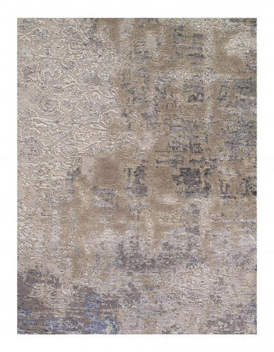 Gray Color Fine Hand Knotted Modern Runner 2'8'' X 8'