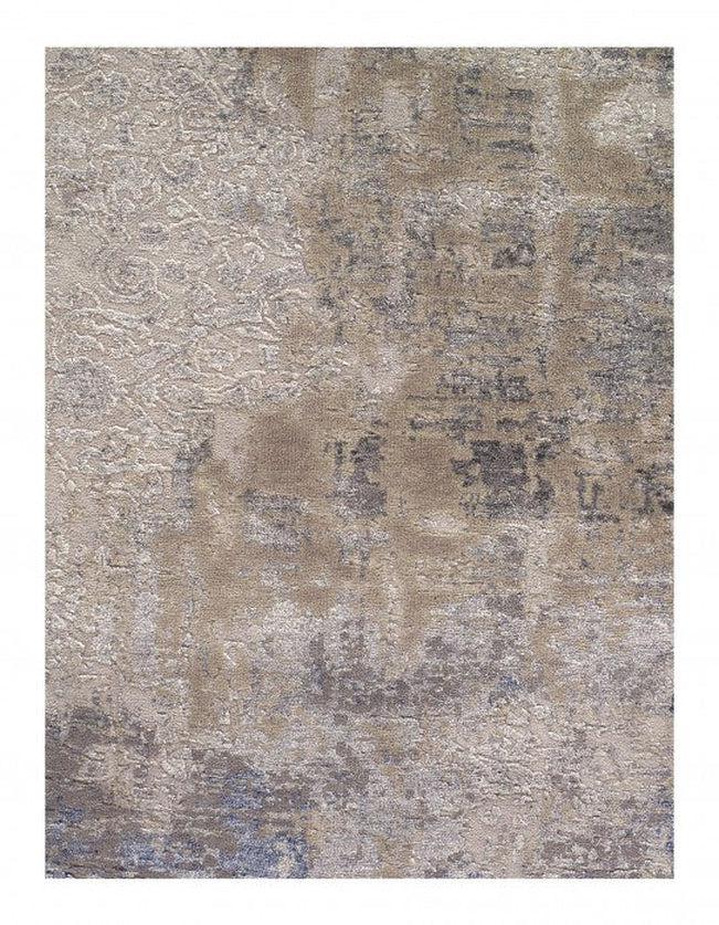 Canvello Gray Color Fine Hand Knotted Modern Runner 2'8'' X 8' - Canvello