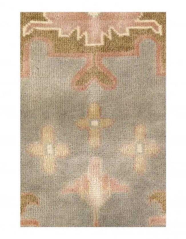 Canvello Gray Color Fine Hand Knotted Oushak Rug 12' X 18' - Canvello