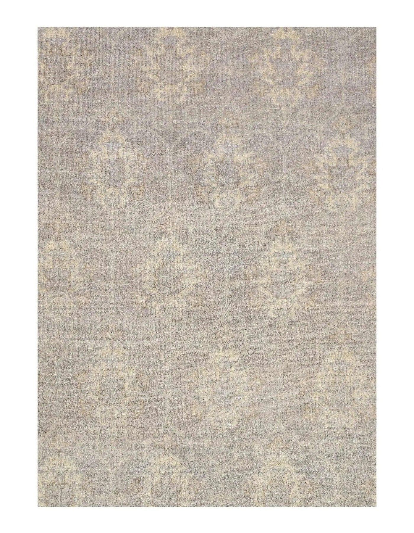 Canvello Gray Color Fine Hand Knotted Oushak Rug - 8' X 10' - Canvello