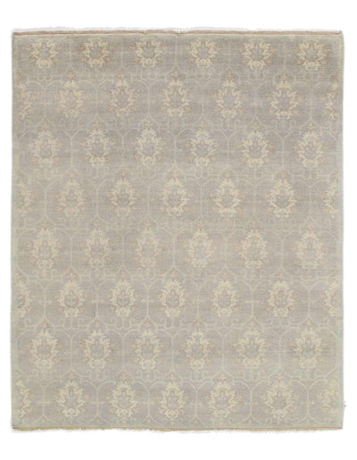 Gray Color Fine Hand Knotted Oushak Rug - 8' X 10'