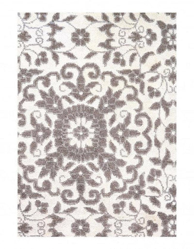 Gray Color Hand Knotted Modern Rug 2'11'' X 4'11''