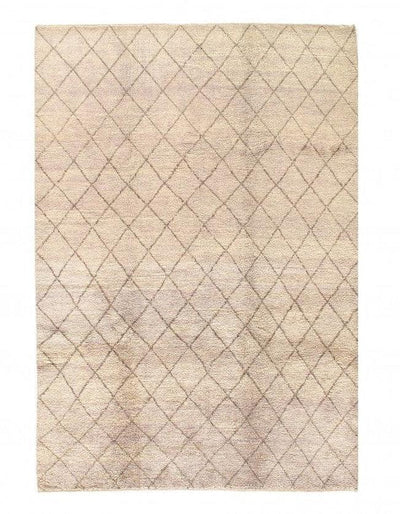 Canvello Gray color hand knotted Moroccon 6'3'' X 9' - Canvello