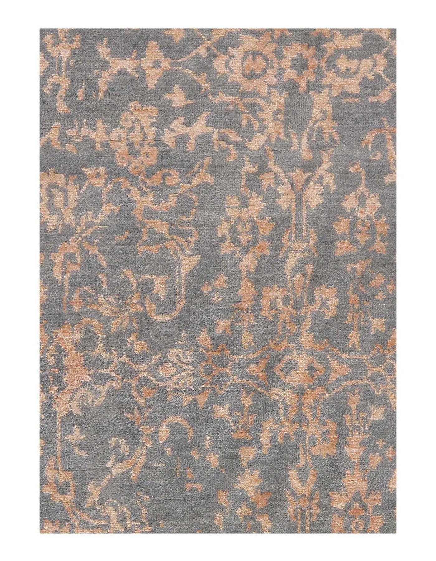 Canvello Gray Erased Modern Rug - 12' x 15' - Canvello