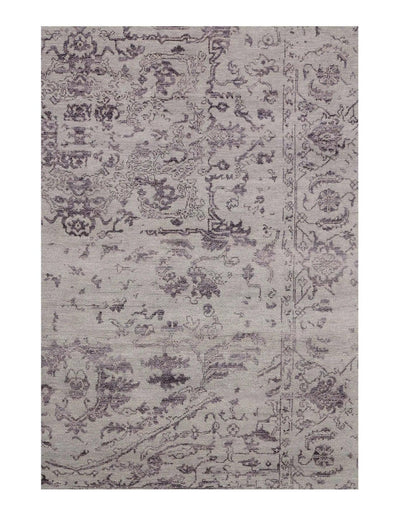 Canvello Gray Erased Modern Rug - 6' X 9' - Canvello