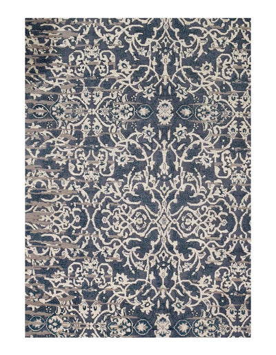 Canvello Gray Erased Modern Rug - 9' X 12' - Canvello