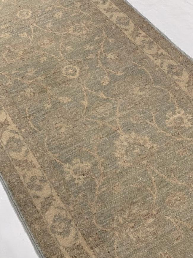 Canvello Gray Fine Hand Knotted Farahan Runner - 2'7'' X 18' - Canvello