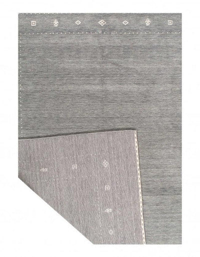 Canvello Gray Fine Hand Knotted Gabbeh Rug 8'1'' X 10' - Canvello