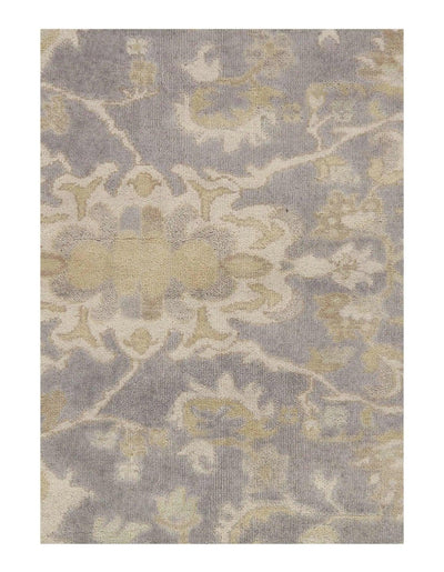 Canvello Gray Fine Hand Knotted Oushak Rug - 10' X 14' - Canvello