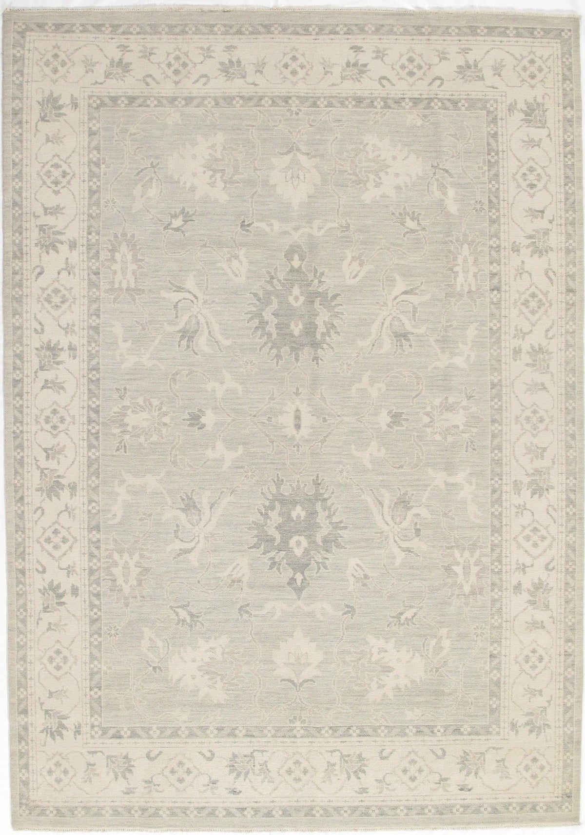 Canvello Gray Fine Oushak Rug - 10' X 14'