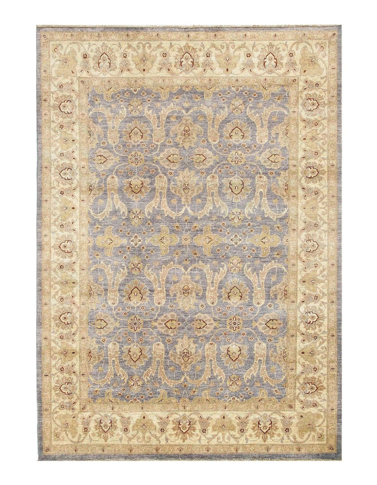 Canvello Gray Fine Oushak Rug - 6'9"x9'8"
