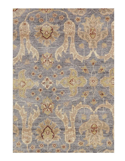 Canvello Gray Fine Oushak Rug - 6'9"x9'8" - Canvello