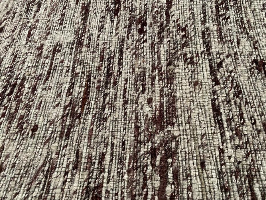 Gray Flat-weave Tufted Sari Silk 8' X 10'