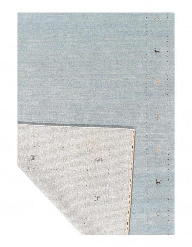 Canvello Gray Hand Knotted Gabbeh Design 6' X 9' - Canvello