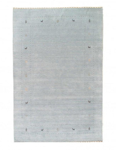 Gray Hand Knotted Gabbeh Design 6' X 9'