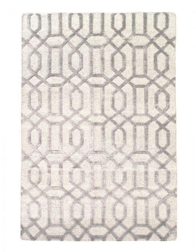 Canvello Gray Hand Knotted Modern Rug - 6' X 9' - Canvello