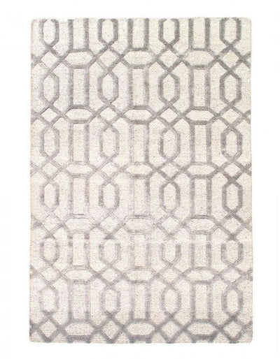 Canvello Gray Hand Knotted Modern Rug - 6' X 9' - Canvello