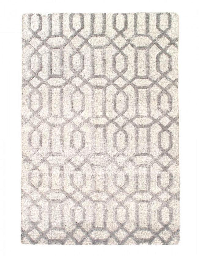 Canvello Gray Hand Knotted Modern Rug - 6' X 9'