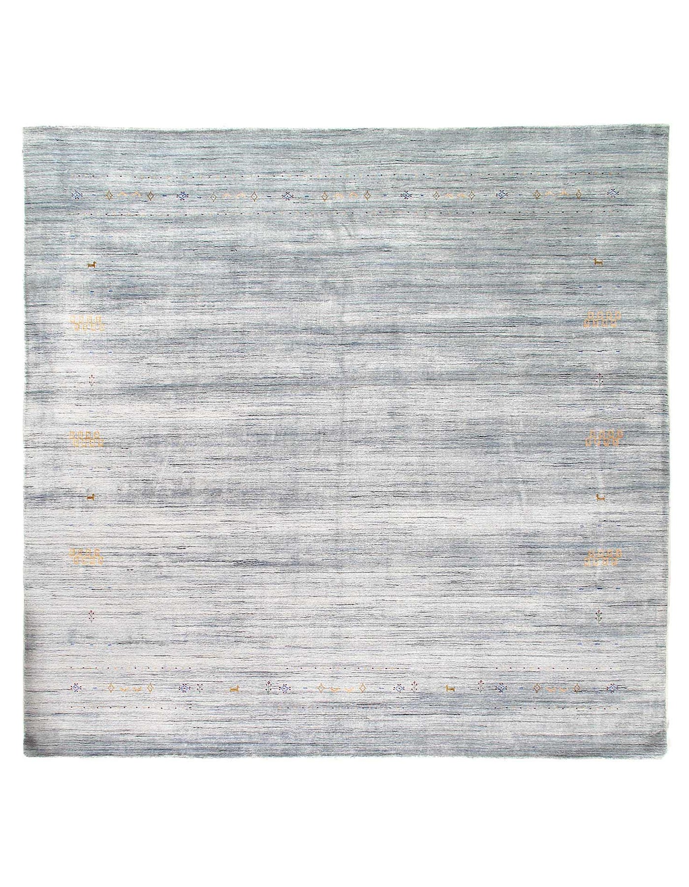Canvello Gray Hand knotted Modern Rug - 9'6" x 9'9" - Canvello