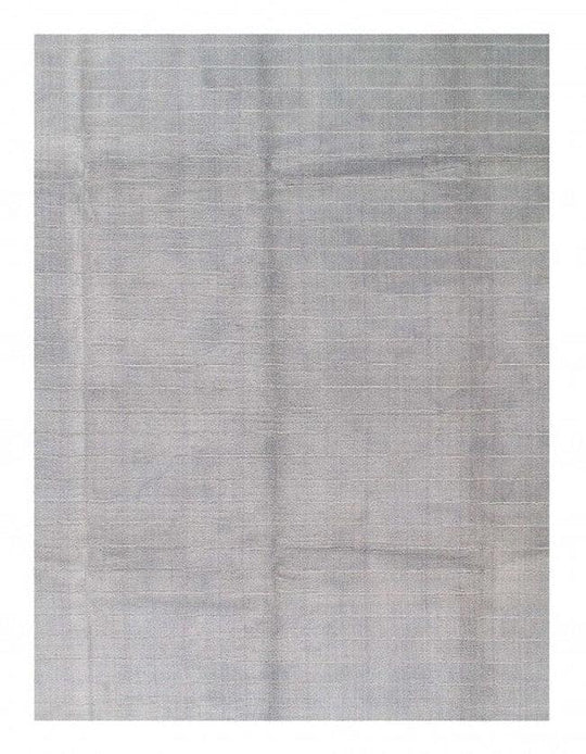 Canvello Gray Hand Knotted Modern Rug 9'11'' X 14'