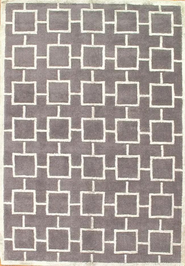 Canvello Gray HandTufted Modern Rug 5' X 8' - Canvello