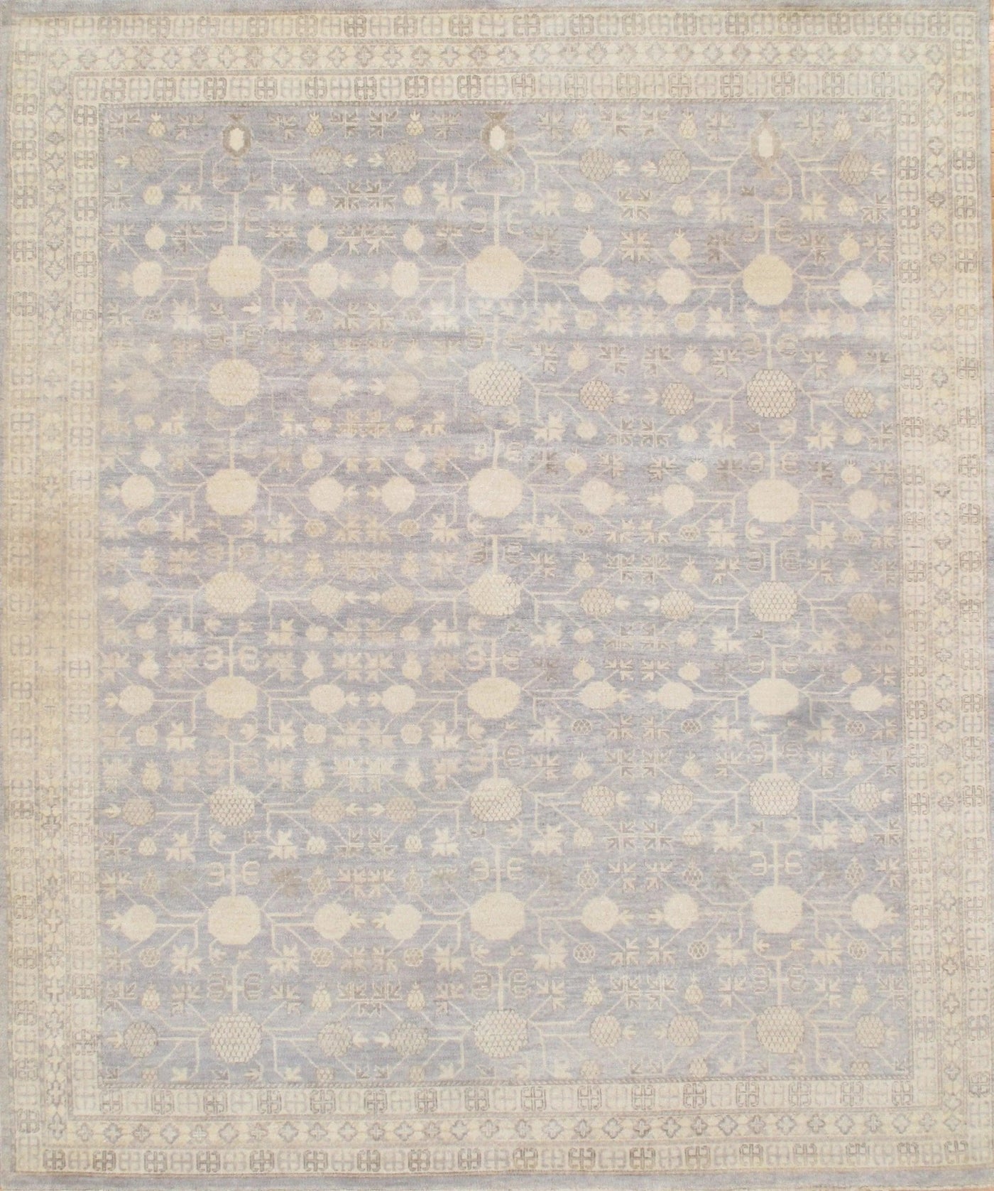 Canvello Gray Khotan Design Rug - 8' X 10' - Canvello