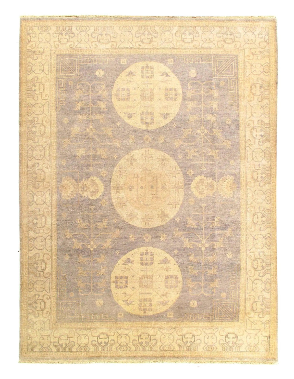 Canvello 灰色于闐設計地毯 - 9' X 12'