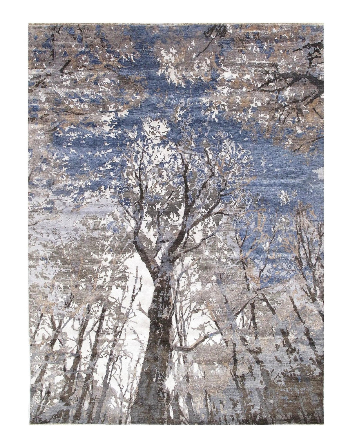 Canvello Gray Modern Rug - 9' X 12'