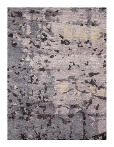 Canvello Gray Modern Rug Bamboo silk Rug - 8' x 10' - Canvello