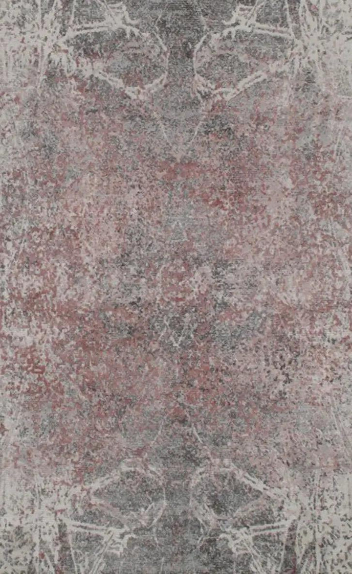 Canvello Gray Modern Wool & Bamboo Silk Rug - 5' X 8'