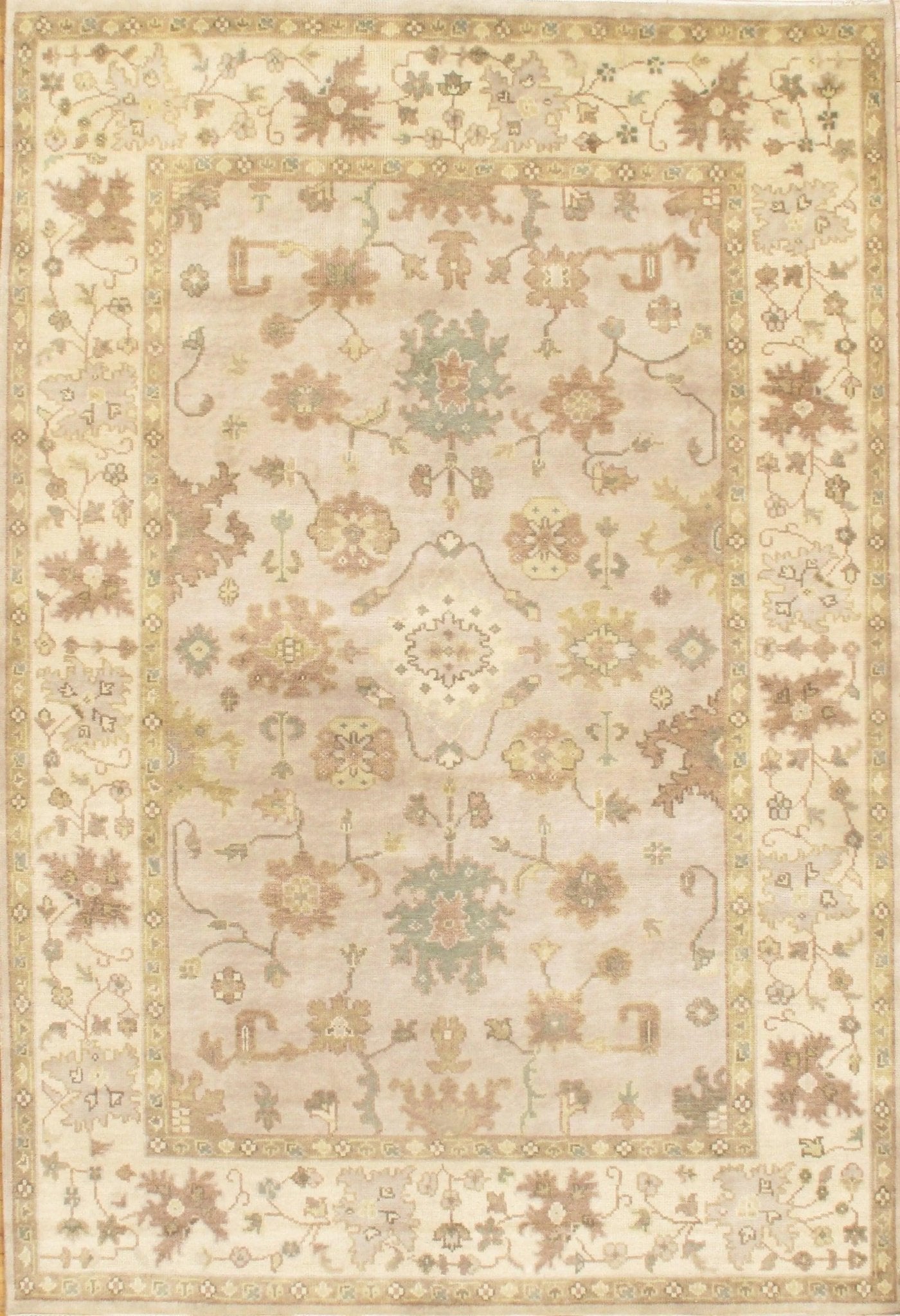 Canvello Gray Oushak Rug - 6' X 9' - Canvello