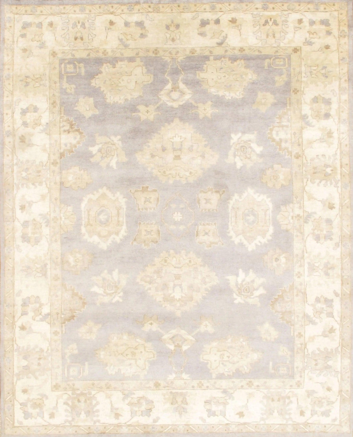 Canvello Gray Oushak Rug - 8'1" X 10'
