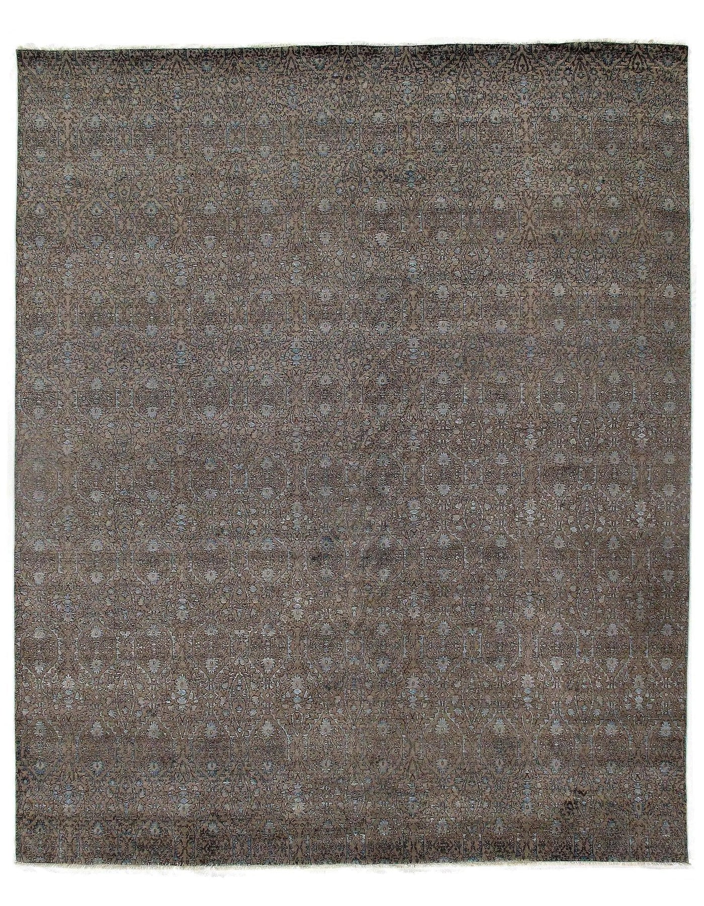 Gray Savannah Grass wool & silk Rug - 12' x 15'