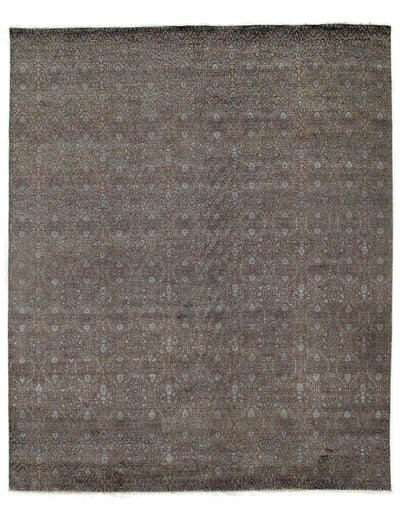 Gray Savannah Grass wool & silk Rug - 12' x 15'