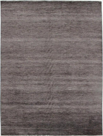 Canvello Gray Savannah Grass wool & silk 9' x 12' - Canvello