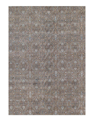 Canvello Gray Savannah Grass wool & silk Rug - 12' x 15' - Canvello