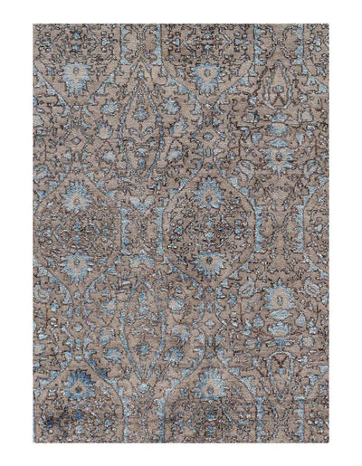 Canvello Gray Savannah Grass wool & silk Rug - 12' x 15' - Canvello