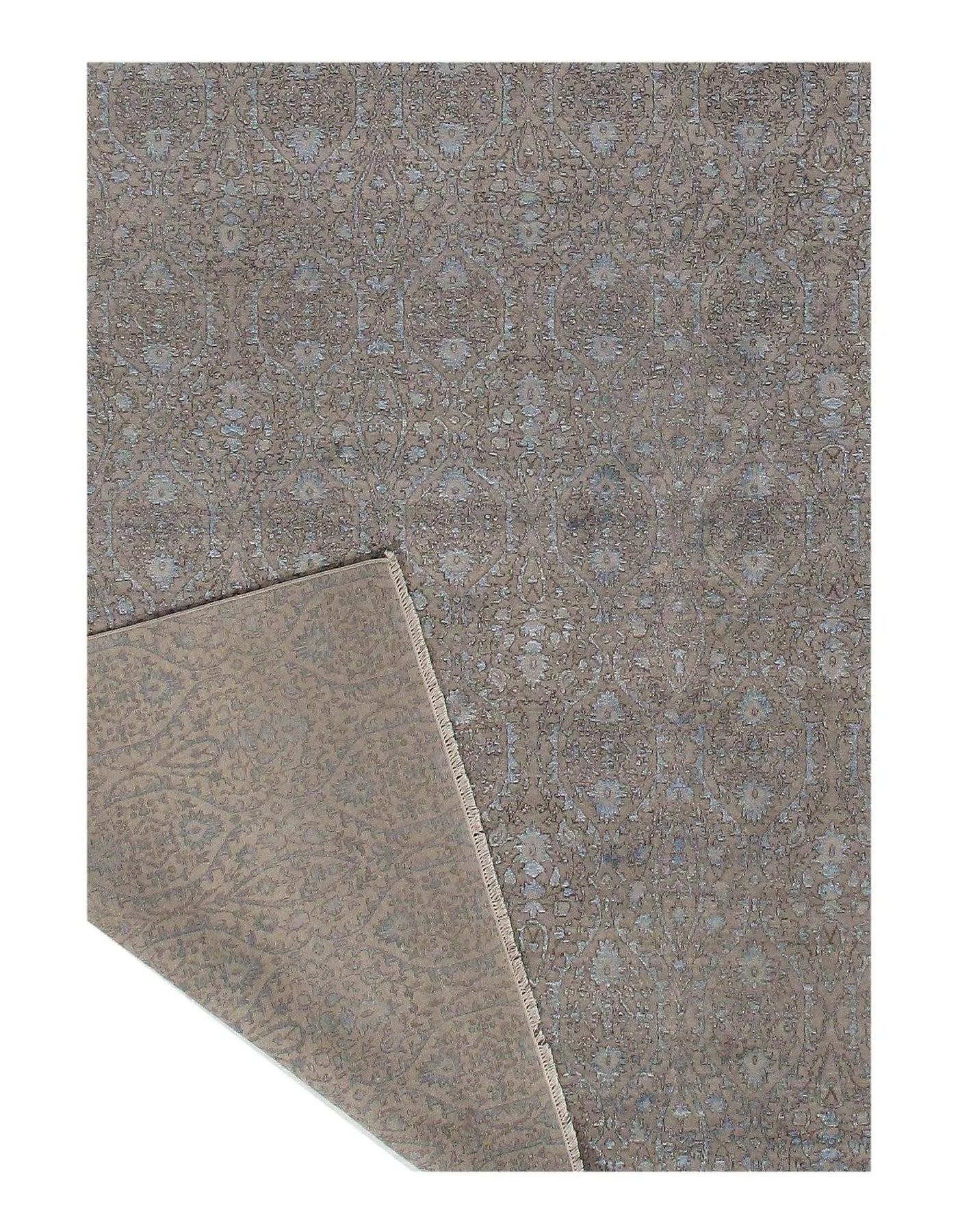 Canvello Gray Savannah Grass wool & silk Rug - 12' x 15' - Canvello