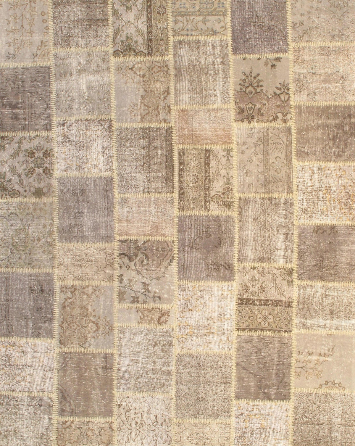 Alfombra de patchwork turca gris Canvello - 8' X 10'
