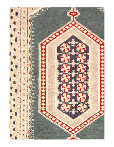 Canvello Green Bokhara Rug - 3' X 5' - Canvello