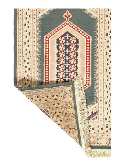 Canvello Green Bokhara Rug - 3' X 5' - Canvello