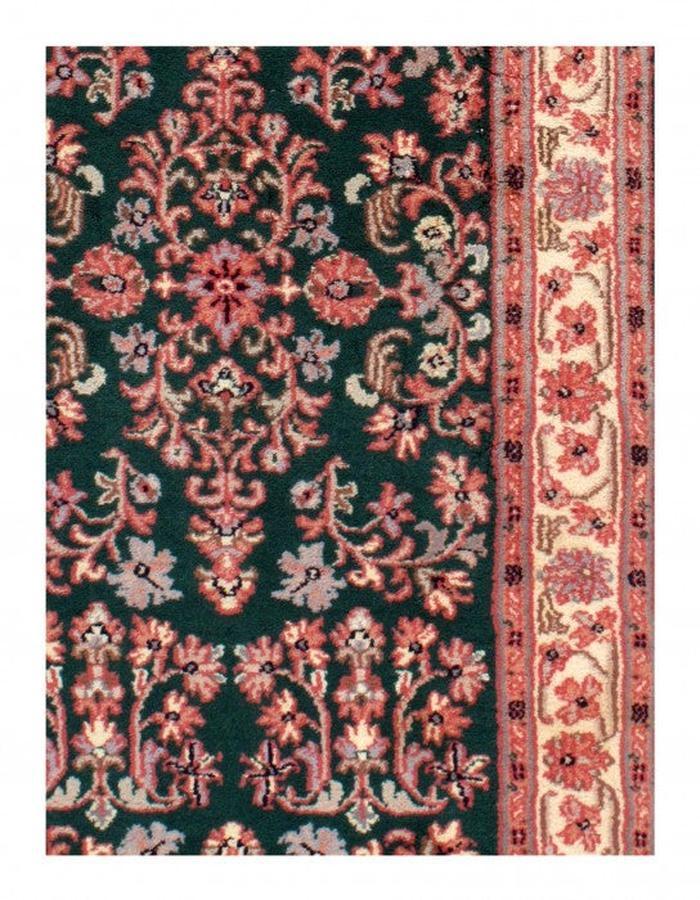 Canvello Green fine hand knotted Sarouk runner 2'8'' X 19'11'' - Canvello