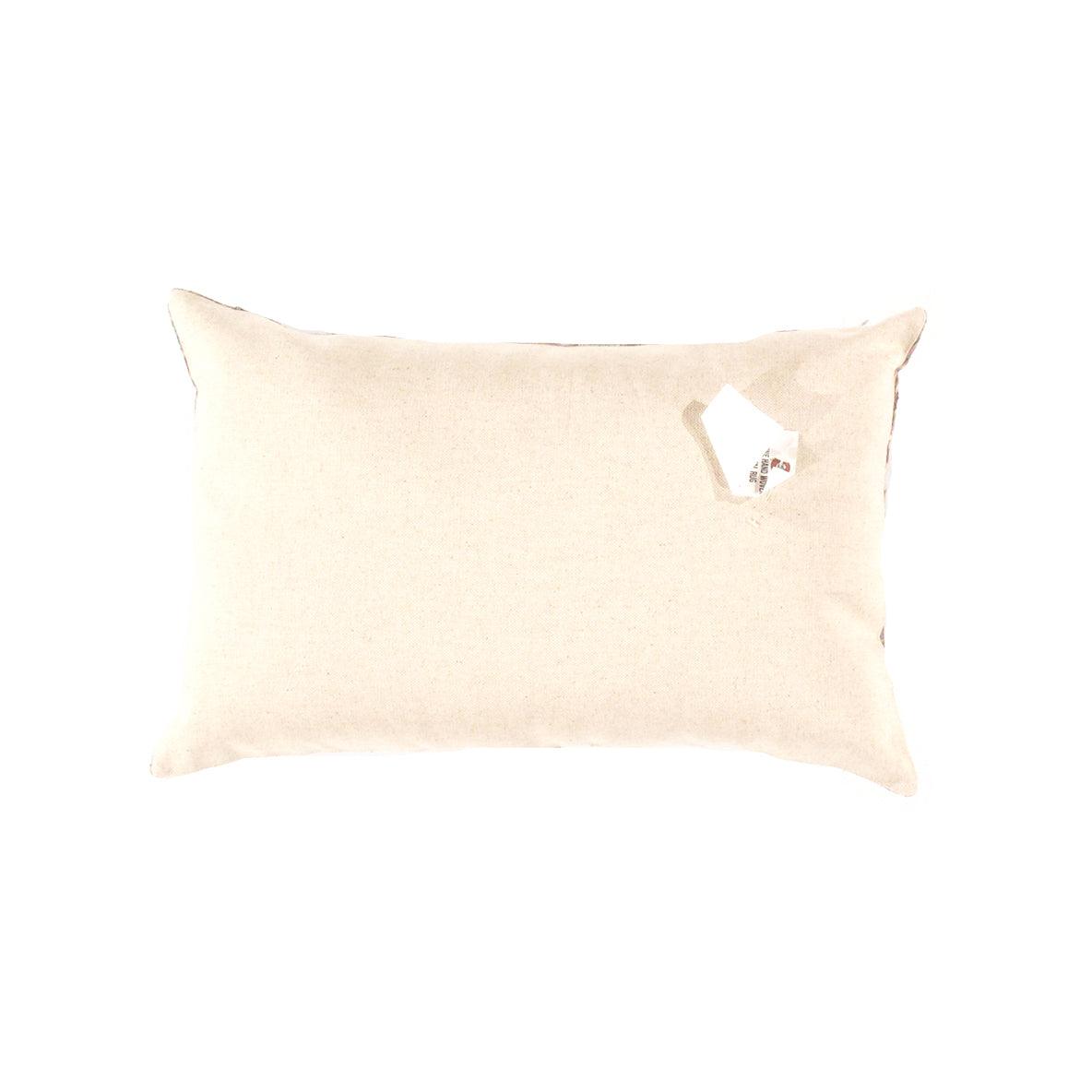 Canvello Grey Velvet IKAT Cushion - 16" X 24"