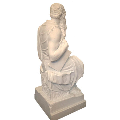 Canvello Hand Carved Marble Sculpture of Moses After Michelangelo - Canvello